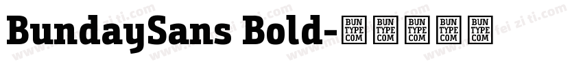BundaySans Bold字体转换